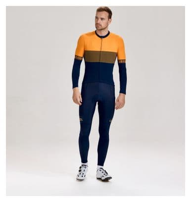 Maglia a maniche lunghe Le Col Sport blu/verde/arancio