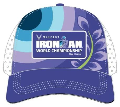 Campeonato del Mundo Ironman Niza 2024 Gorra Trucker de running morada