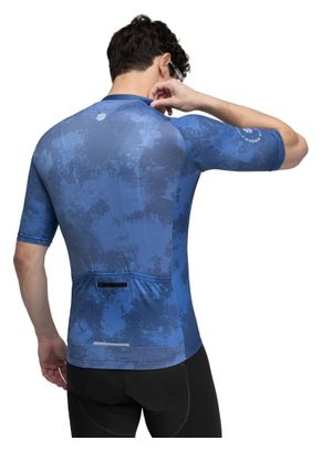 Maillot vélo manches courtes homme Cyclisme M2 Nitro Bleu