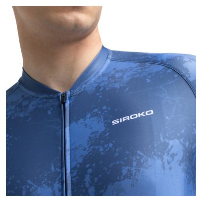 Maillot vélo manches courtes homme Cyclisme M2 Nitro Bleu