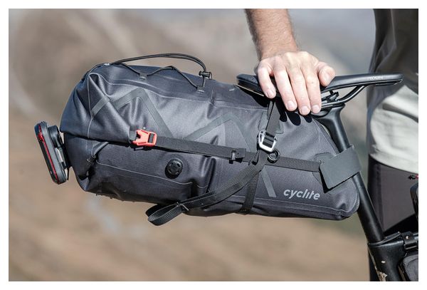 Sangle Cyclite Compression Strap 15 mm pour Cyclite Handlebar Roll Bag Noir