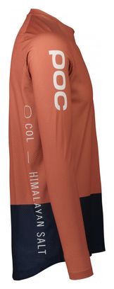 Poc MTB Pure Pink/Navy Blue Long-Sleeve Jersey