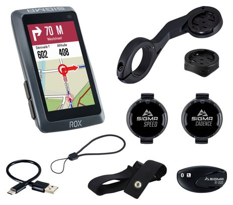 Sigma Rox 12.1 Evo GPS Computer Heart Rate / Speed / Cadence Sensor Set