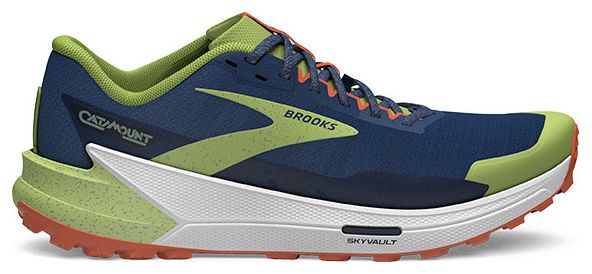 Brooks Catamount 2 Blue Green Orange Men's Trail Shoes