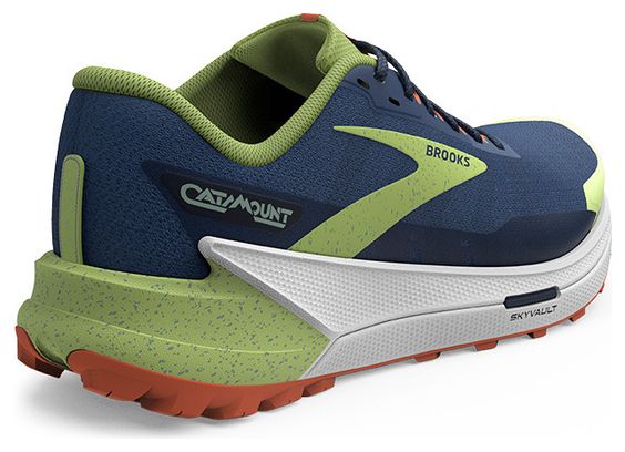 Brooks Catamount 2 Blu Verde Arancione Scarpe da Trail Uomo