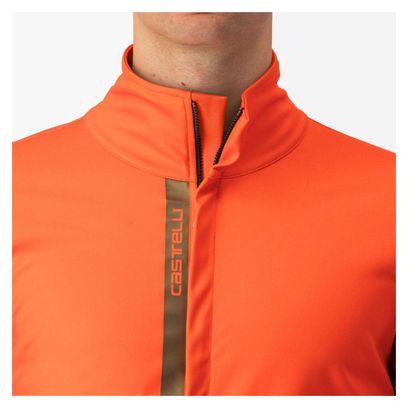 Castelli Entrata Orange Long Sleeve Jacket