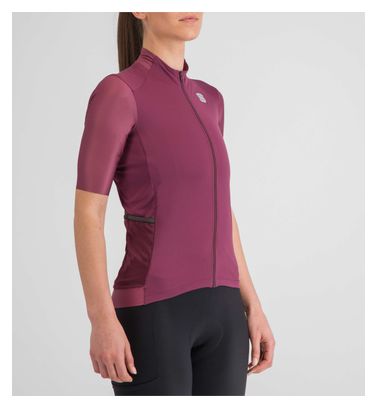 Maillot Sportful Supergiara de manga corta para mujer Morado