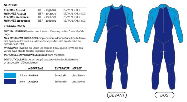 Men's Mako Neoswim Neoprene Wetsuit