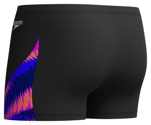 Bañador Speedo Eco+ Allov Digi V-Cut Aquashort Boxer Hombre Negro y Azul Marino