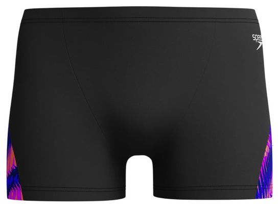 Bañador Speedo Eco+ Allov Digi V-Cut Aquashort Boxer Hombre Negro y Azul Marino