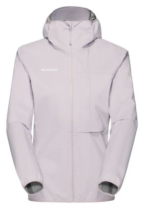 Veste De Pluie Femme Mammut Violette, Taille L, Capuche, état Parfait