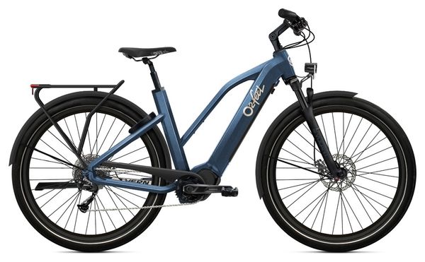 Bicicleta eléctrica de ciudad O2 Feel Vern 7.2 Mid Shimano Alivio 9V 835 Wh 27.5'' Azul