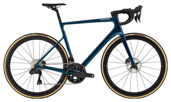 Cannondale SuperSix Evo Hi-MOD Disc Shimano Ultegra Di2 12V 700mm Deep Teal 2022 Bici da strada