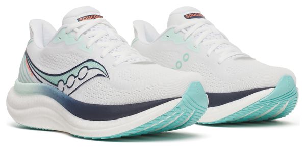 Saucony Triumph 23 Laufschuhe Weiß/Blau Damen
