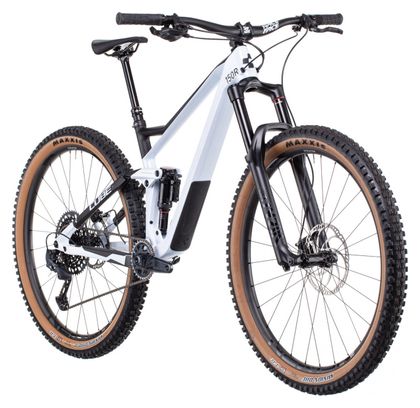 Cube Stereo 150 C:62 Race 29 Full Suspension MTB Sram GX/NX Eagle 12S 29'' Flash White Carbon Grey 2022