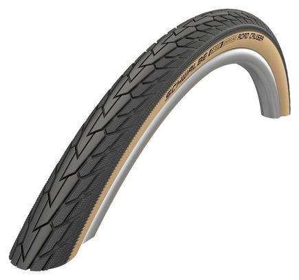 PNEU SCHWALBE ROAD CRUISER 28x1.25/700x35C K-GUARD GREENCOMP. HS484 TWINSKIN RIG. NOIR/MARRON 37-622