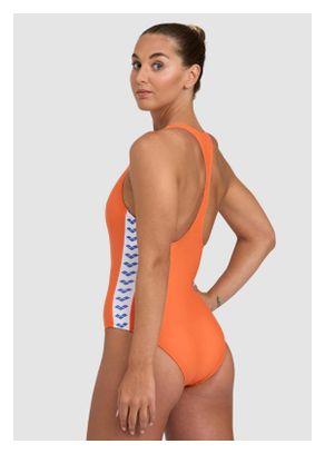 Arena Icon Racer Icon Nespola / Orange 1-Piece Swimsuit