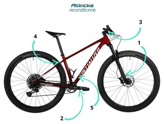 Produit Reconditionné - VTT Semi-Rigide Specialized Chisel Sram SX Eagle 12V Rouge 2022 S