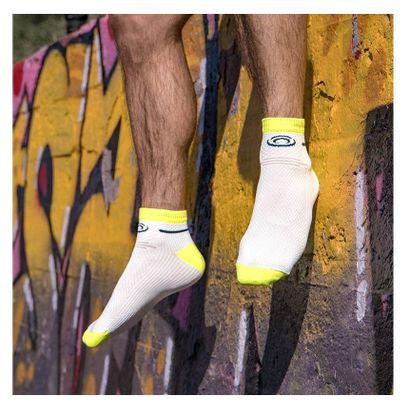 Socken BV Sport Light Run Weiß/Gelb