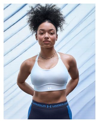 Under Armour Infinity 2.0 Mid Sport-BH für Damen, Weiß