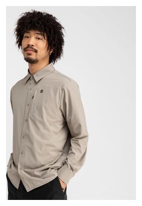 Chemise randonnée manches longues homme Ferrata Marron