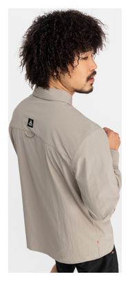 Chemise randonnée manches longues homme Ferrata Marron