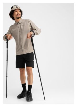 Chemise randonnée manches longues homme Ferrata Marron