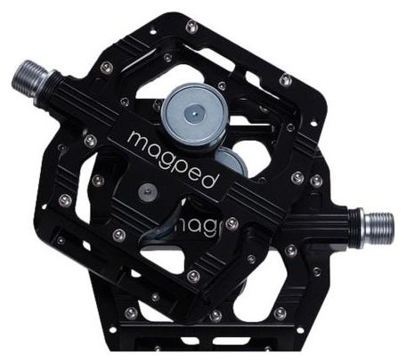 Paar Magped Gravity Magnetische Pedalen (Magneet 200N) Zwart