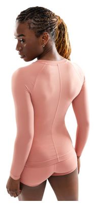 T-shirt fitness manches longues femme Poise Corail