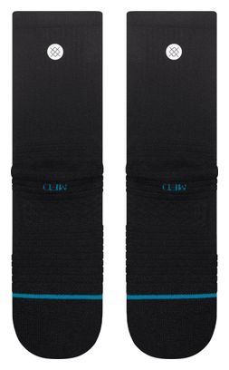 Calzini Stance Icon Mid Solid Ribbed Crew Socks Nero