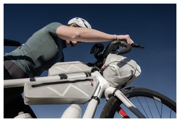 Borsa da telaio Cyclite media / 02 | 2,8 L | Grigio chiaro