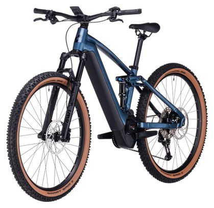 Cube Stereo Hybrid 120 Race 750 Electric Full Suspension MTB Shimano Deore/XT 12S 750 Wh 29'' Petrol Blue 2023
