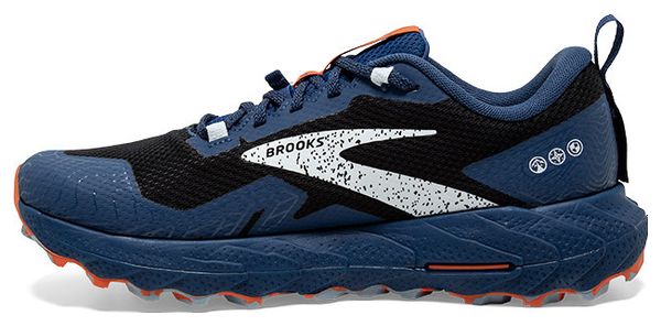 Brooks Cascadia 17 GTX Blue Black Red Men's Trail Shoes