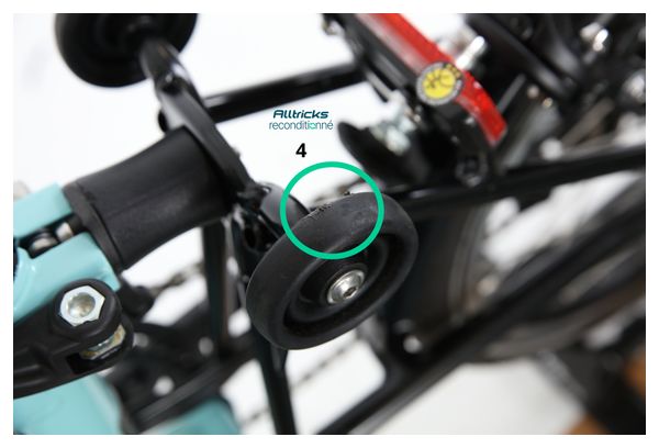 Brompton C-Line Explore Bicicleta Electrica Plegable Manillar Alto 300 Wh Turco verde - Producto Renovado