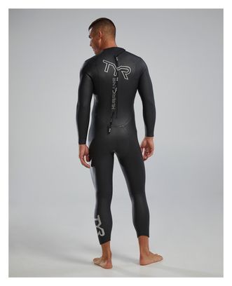 Traje de neopreno Tyr Hurricane Cat 1 Plata/Negro para hombre