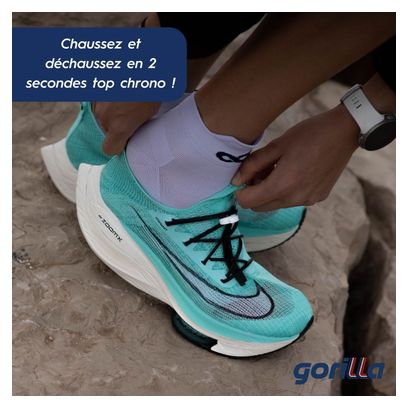 Lacets Rapide Triathlon Elastique Confort Optimal Silicone - jaune fluo