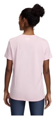 Maglietta Under Armour Tech Twist rosa da donna