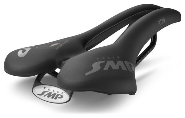 Sella SMP VT30 con binari in acciaio inossidabile nero