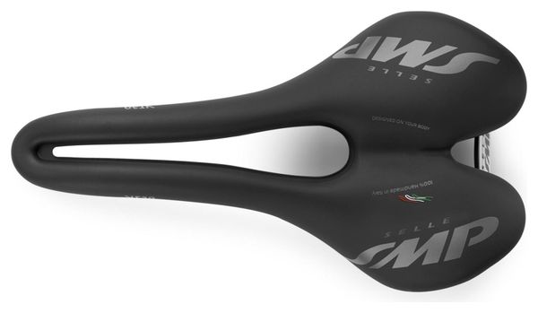 Sella SMP VT30 con binari in acciaio inossidabile nero