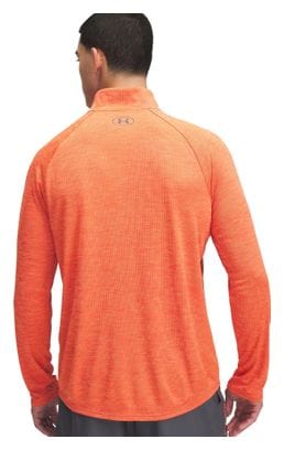 Haut 1/2 zip Under Armour Tech Orange Homme