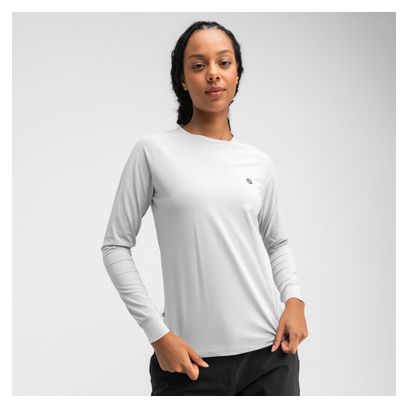 T-shirt randonnée manches longues femme Ascend Gris