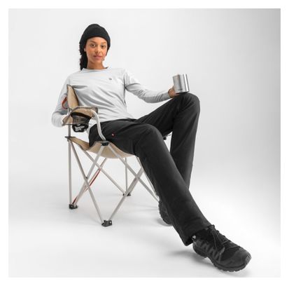 T-shirt randonnée manches longues femme Ascend Gris