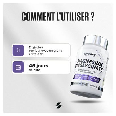 Magnesium Bisglycinate (90 Caps) - Superset Nutrition - Magnésium