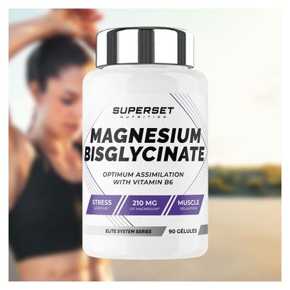 Magnesium Bisglycinate (90 Caps) - Superset Nutrition - Magnésium