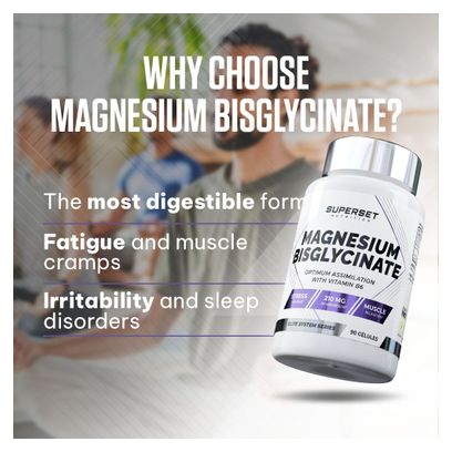 Magnesium Bisglycinate (90 Caps) - Superset Nutrition - Magnésium