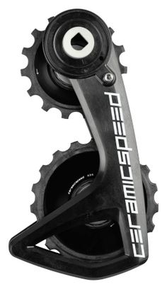 Cubierta de desviador Ceramicspeed OSPW RS Alpha Sram Red D1/E1 y Force D1 AXS Ruta 12V V2 Negro Team