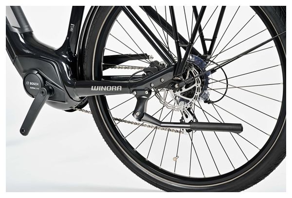 Bicicleta eléctrica urbana Winora Tria X7 Low Shimano Altus 7V 500 Wh 700 mm Negro