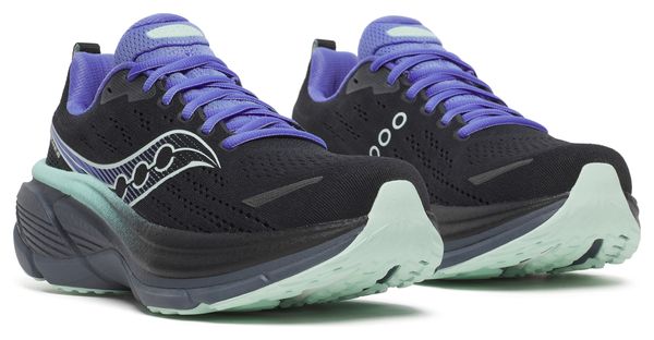 Zapatillas de running Saucony Hurricane 25 Negro/Violeta Mujer