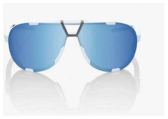 Lunettes de Soleil 100% Westcraft Soft Tact Blanc - Verres Miroir Bleu