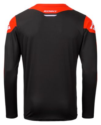 Maglia a maniche lunghe Kenny Elite nera/rossa per bambini
